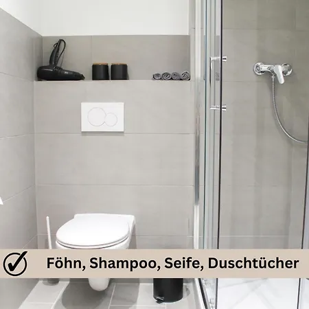 公寓 Modern - Fuer Freunde & Familien, Stadtnah, Parkplatz, E-ladestation, Gitterbox Fuer Fahrraeder, Fitnessstudio, Digitale Gaestemappe Mit Restaurant- Und Unternehmenstipps *