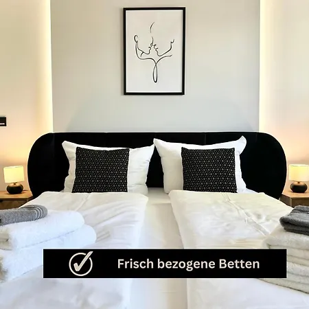 Modern - Fuer Freunde & Familien, Stadtnah, Parkplatz, E-ladestation, Gitterbox Fuer Fahrraeder, Fitnessstudio, Digitale Gaestemappe Mit Restaurant- Und Unternehmenstipps Апартаменты *