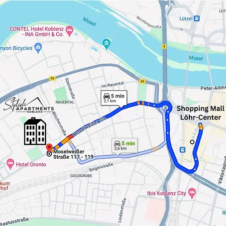 Modern - Fuer Freunde & Familien, Stadtnah, Parkplatz, E-ladestation, Gitterbox Fuer Fahrraeder, Fitnessstudio, Digitale Gaestemappe Mit Restaurant- Und Unternehmenstipps * Coblenza