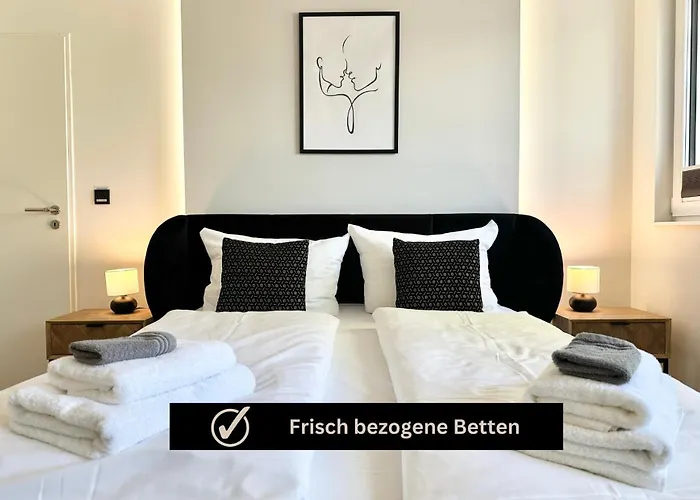 Modern - Fuer Freunde & Familien, Stadtnah, Parkplatz, E-ladestation, Gitterbox Fuer Fahrraeder, Fitnessstudio, Digitale Gaestemappe Mit Restaurant- Und Unternehmenstipps Apartamento *